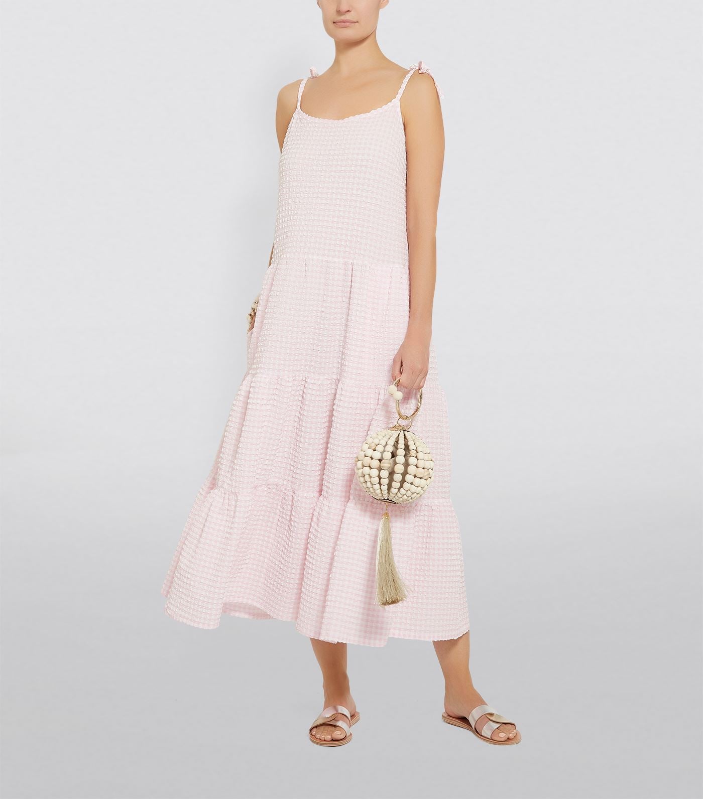 Solid Striped Tiered Strappy Gingham Dress Michelle Obama Best Summer Dresses Popsugar Fashion Uk Photo 18