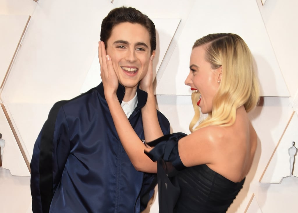 Timothée Chalamet Photobombs Margot Robbie at the Oscars