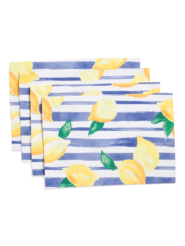 Indoor Outdoor Lemon Placemats