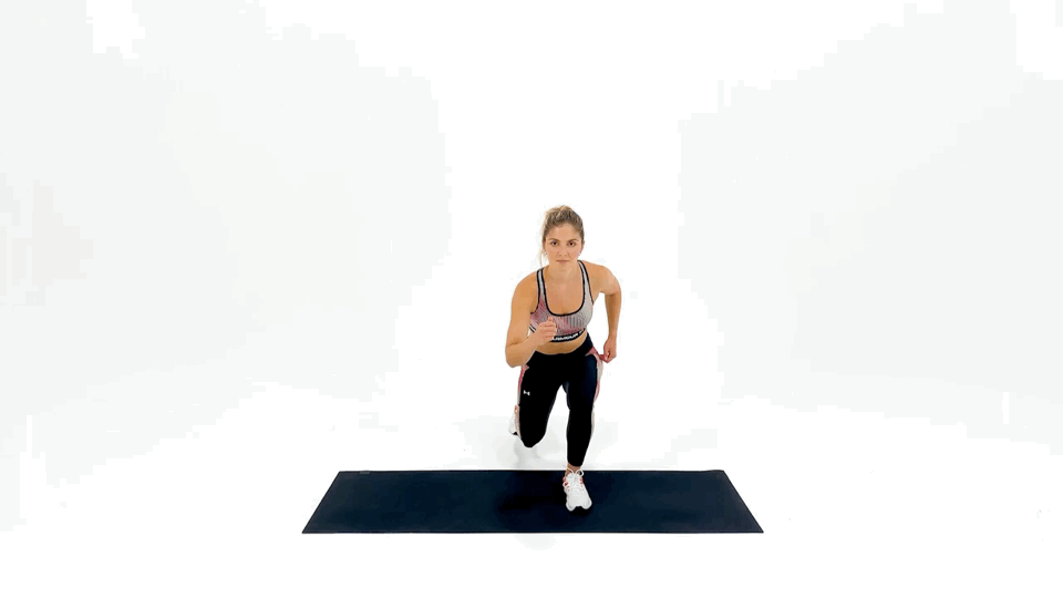 Set 1: Jump Lunge + Knee Drive