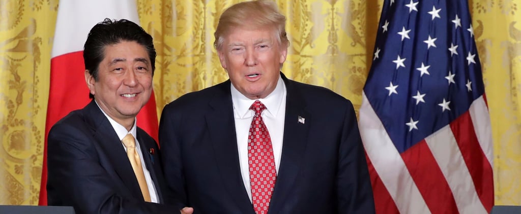 Donald Trump Handshake With Prime Minister of Japan Memes