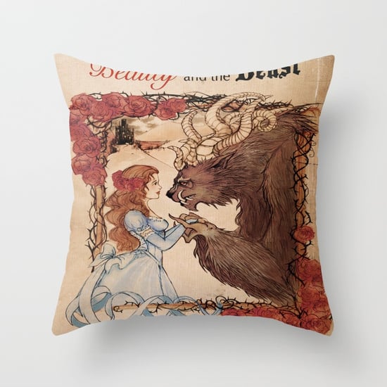 Beauty and the Beast Throw Pillow Cover