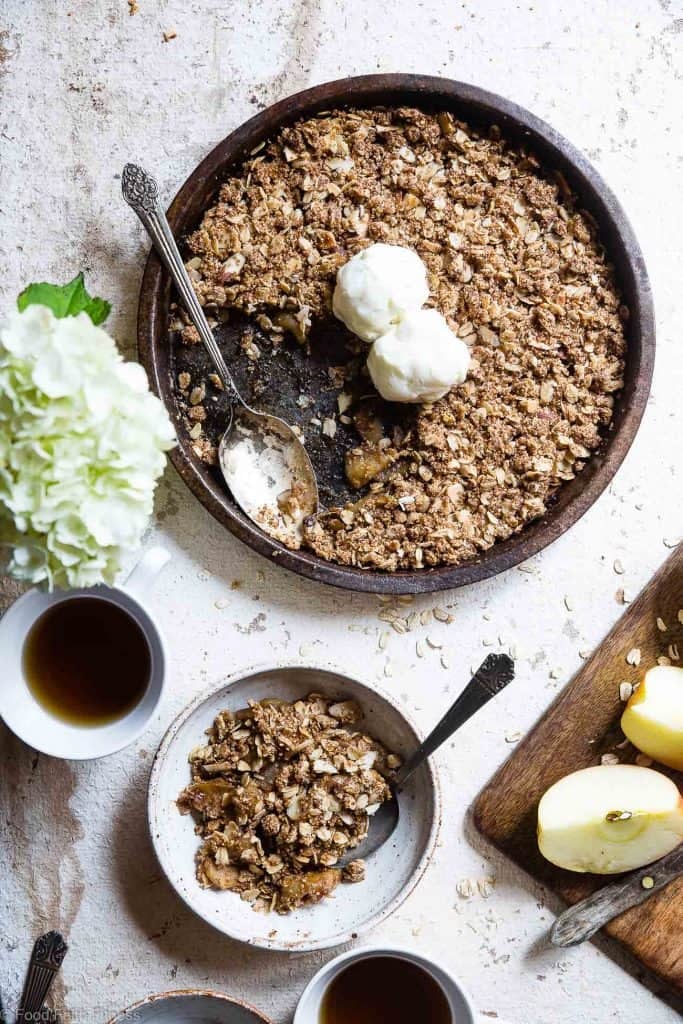 Easy Vegan, Gluten-Free Apple Crisp Crumble