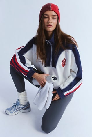 Free People Step It Up Half Zip