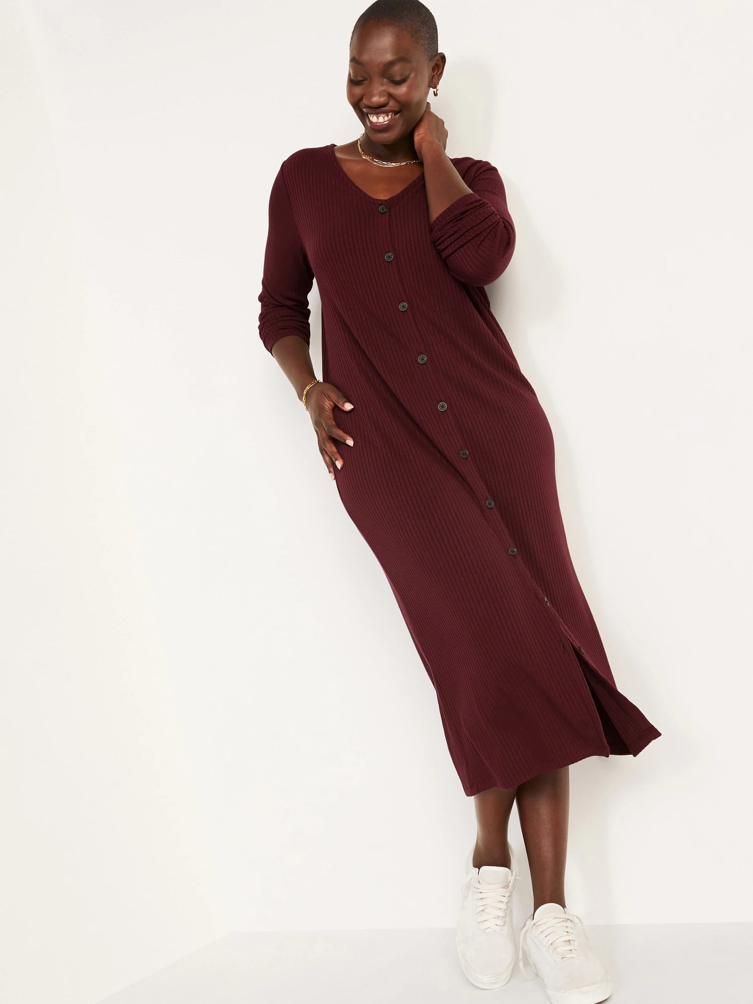 Her lip to♡Sparkle Ribbed Knit Dress | www.fleettracktz.com