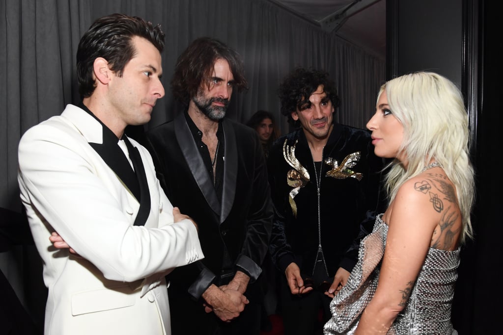 Pictured: Mark Ronson, Andrew Wyatt, Anthony Rossomando, and Lady Gaga