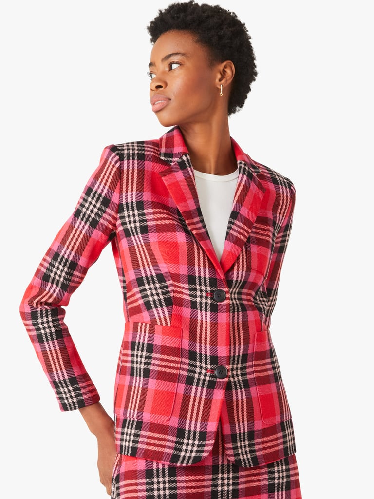 All Suited Up: Foliage Plaid Blazer