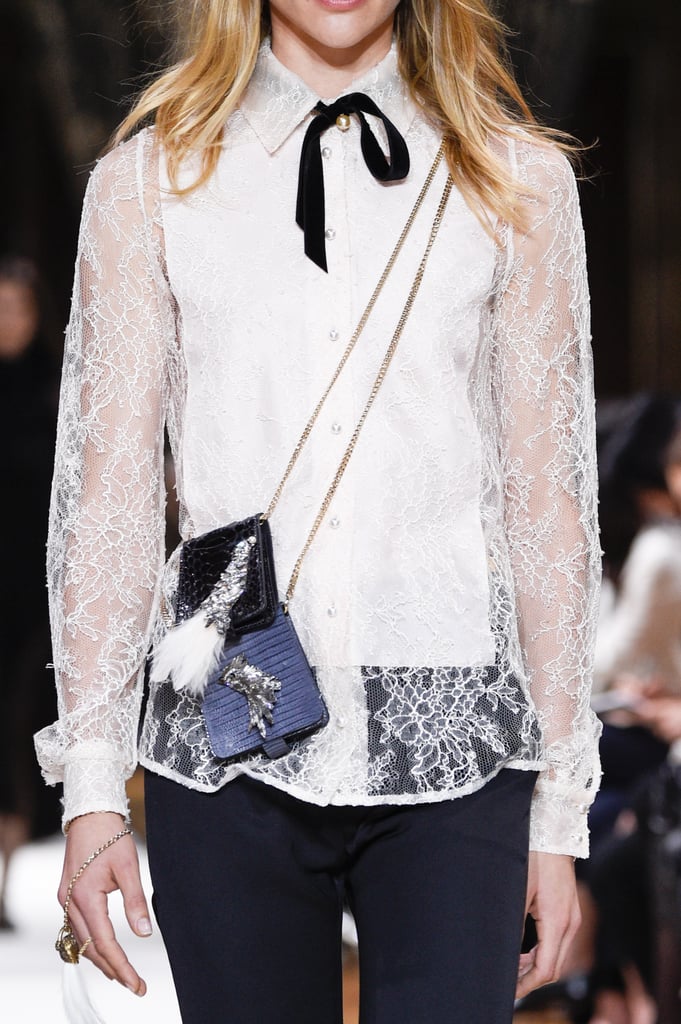 At Lanvin's Paris Fashion Week show, models layered up on crossbody cases.