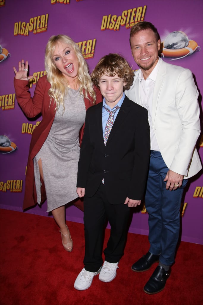 Brian Littrell AJ McLean at Disaster Broadway Opening Night