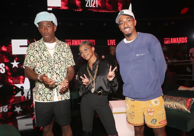 Marsai Martin, Tyler, the Creator, and Travis "Taco" Bennett at the BET Awards