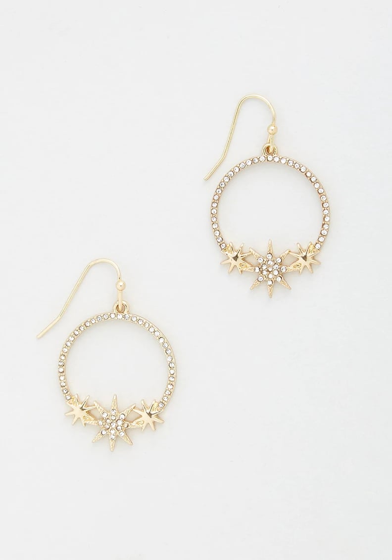 Sparkly Earrings: Modcloth Starburst Halo Dangle Earrings