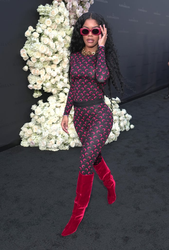 Teyana Taylor at "The Kardashians" Premiere