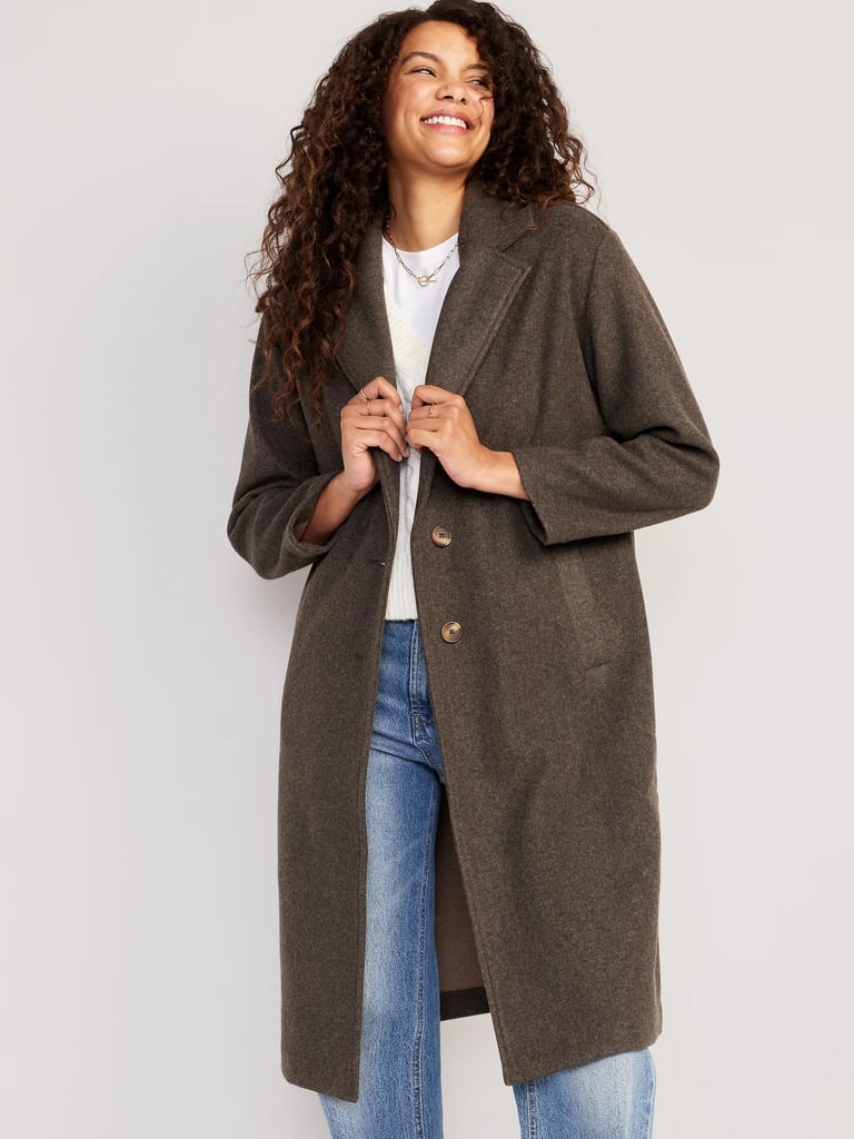 Old Navy Soft-Brushed Long Overcoat