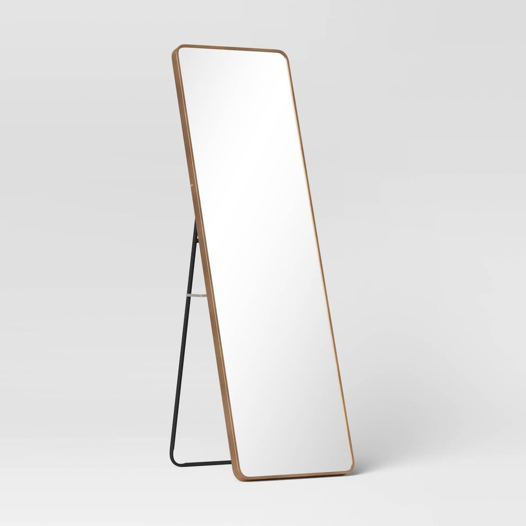Best Affordable Mirror: Target Metal Aluminum Cheval Floor Mirror
