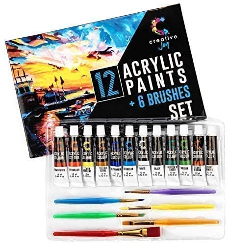 Creative Joy Acrylic Paint Set & Brushes