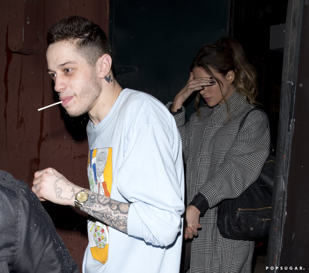 Pete Davidson and Kate Beckinsale Holding Hands Feb. 2019