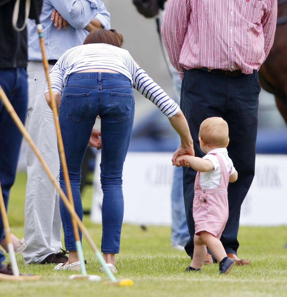 Prince George Crawls at Polo Match | Pictures
