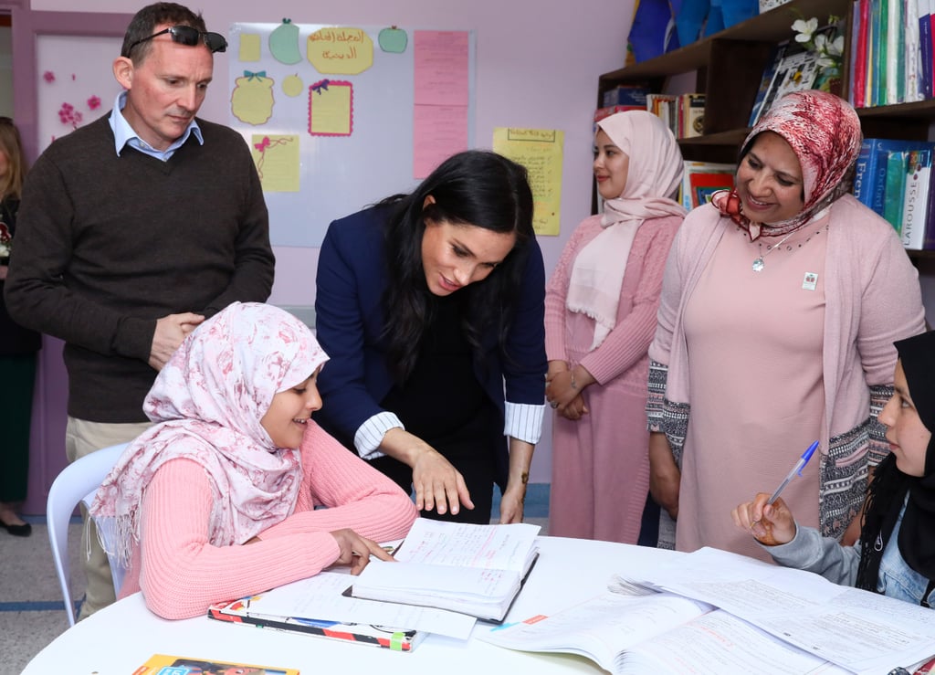 Prince Harry Meghan Markle Visit School on Morocco Tour 2019