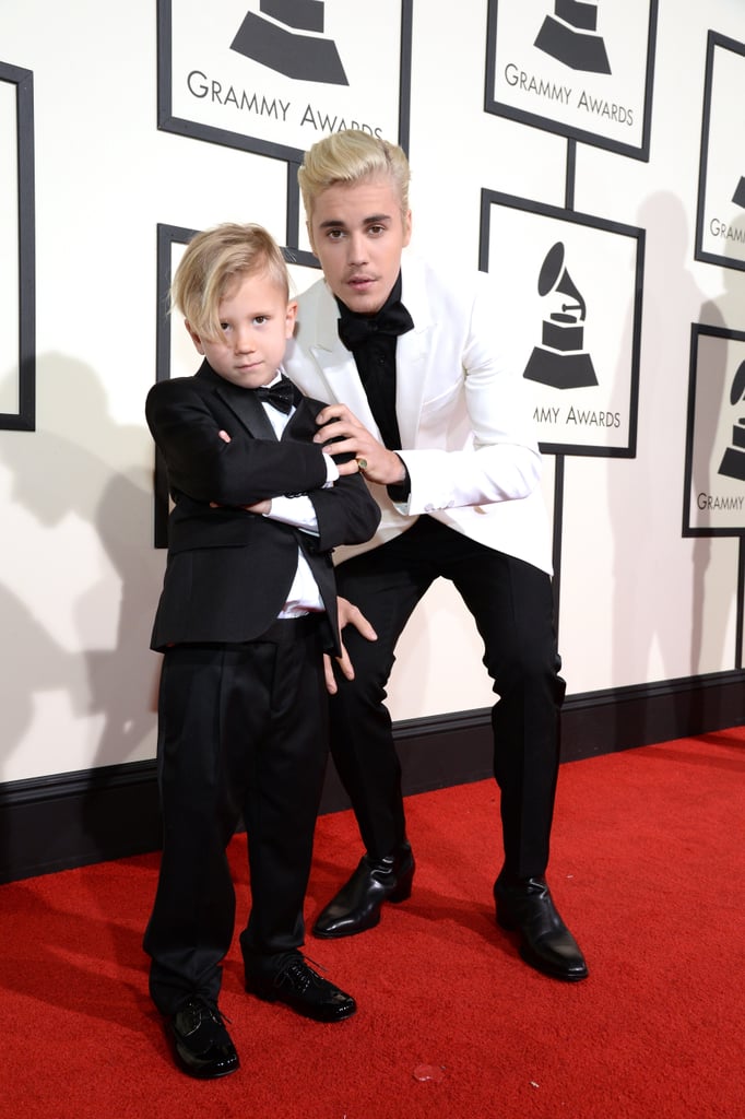 Justin Bieber and His Little Brother at the Grammys 2016 POPSUGAR