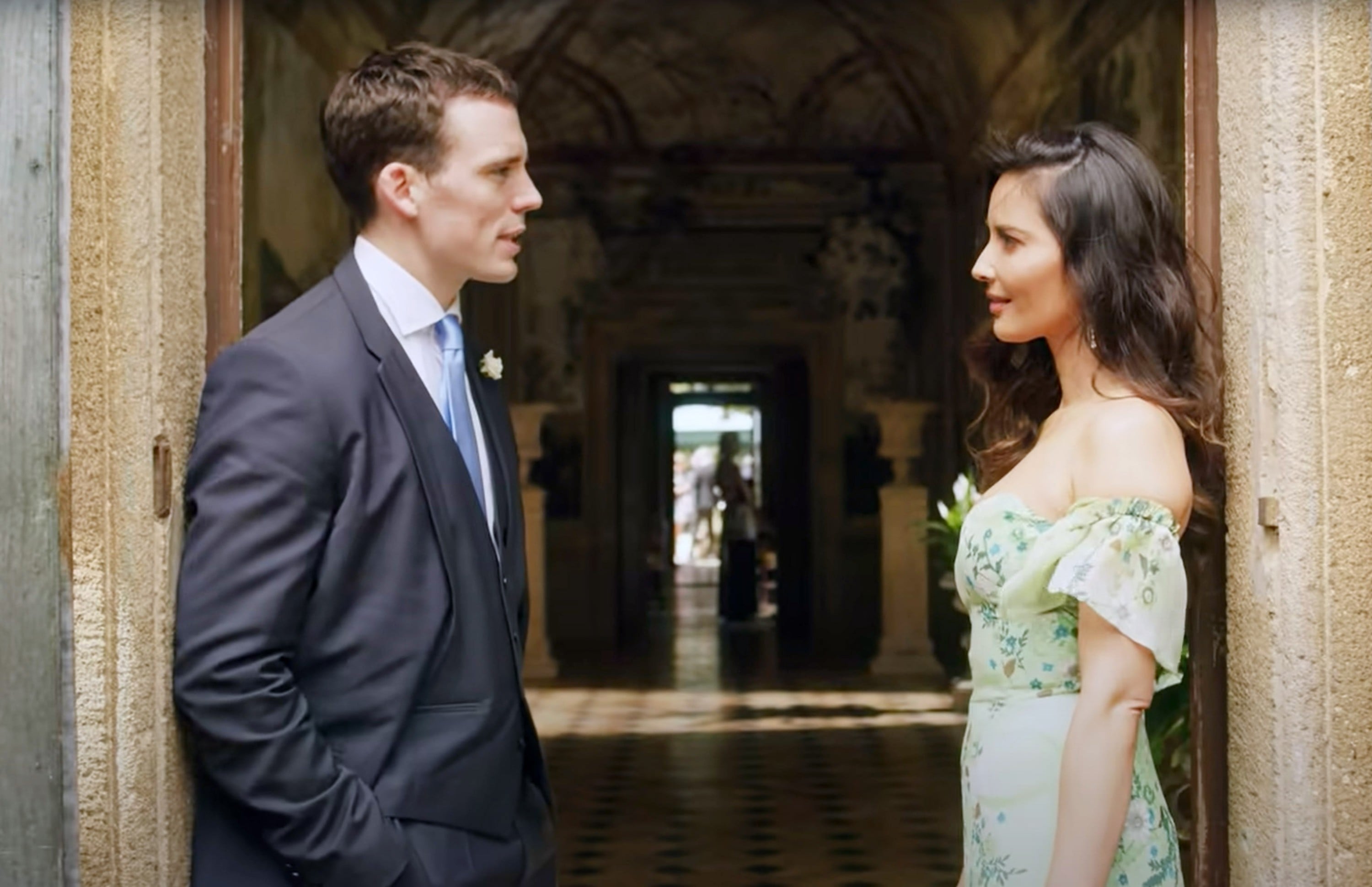 olivia munn green dress Olivia Munn's Green Dress From Love Wedding Repeat