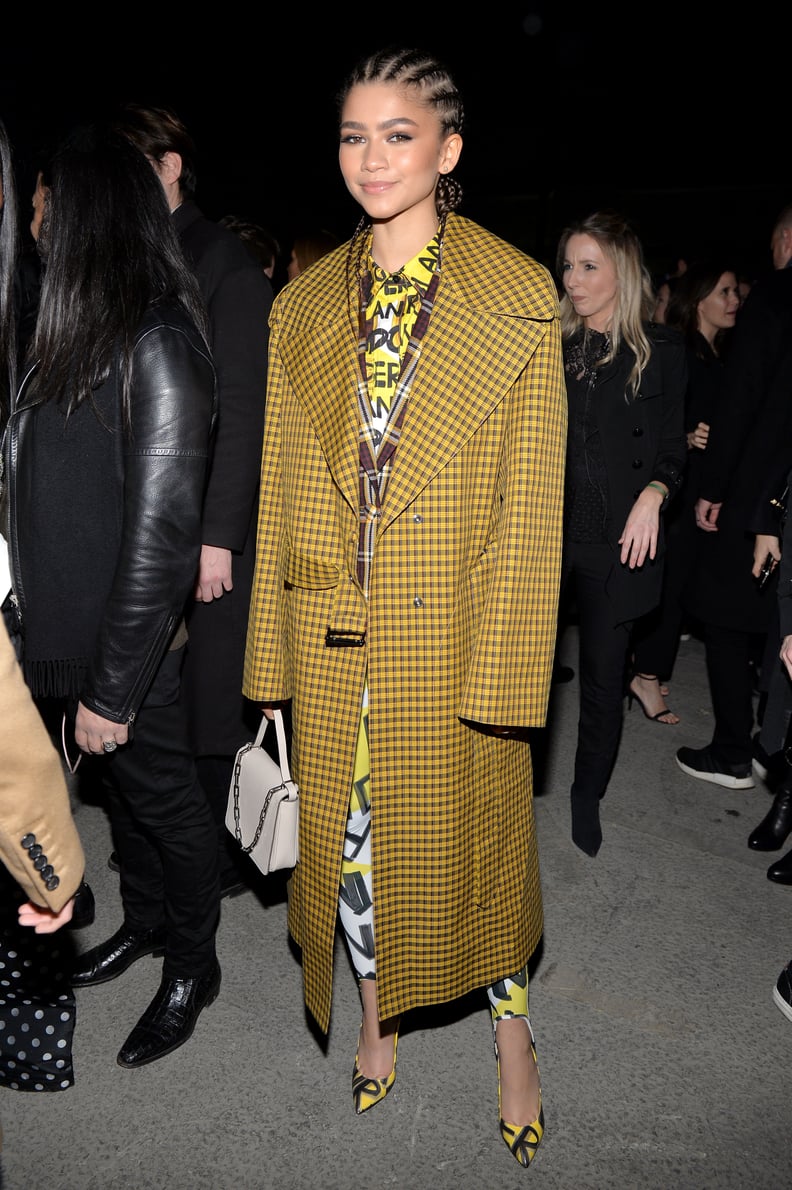 Zendaya at the 2018 Burberry Show in London