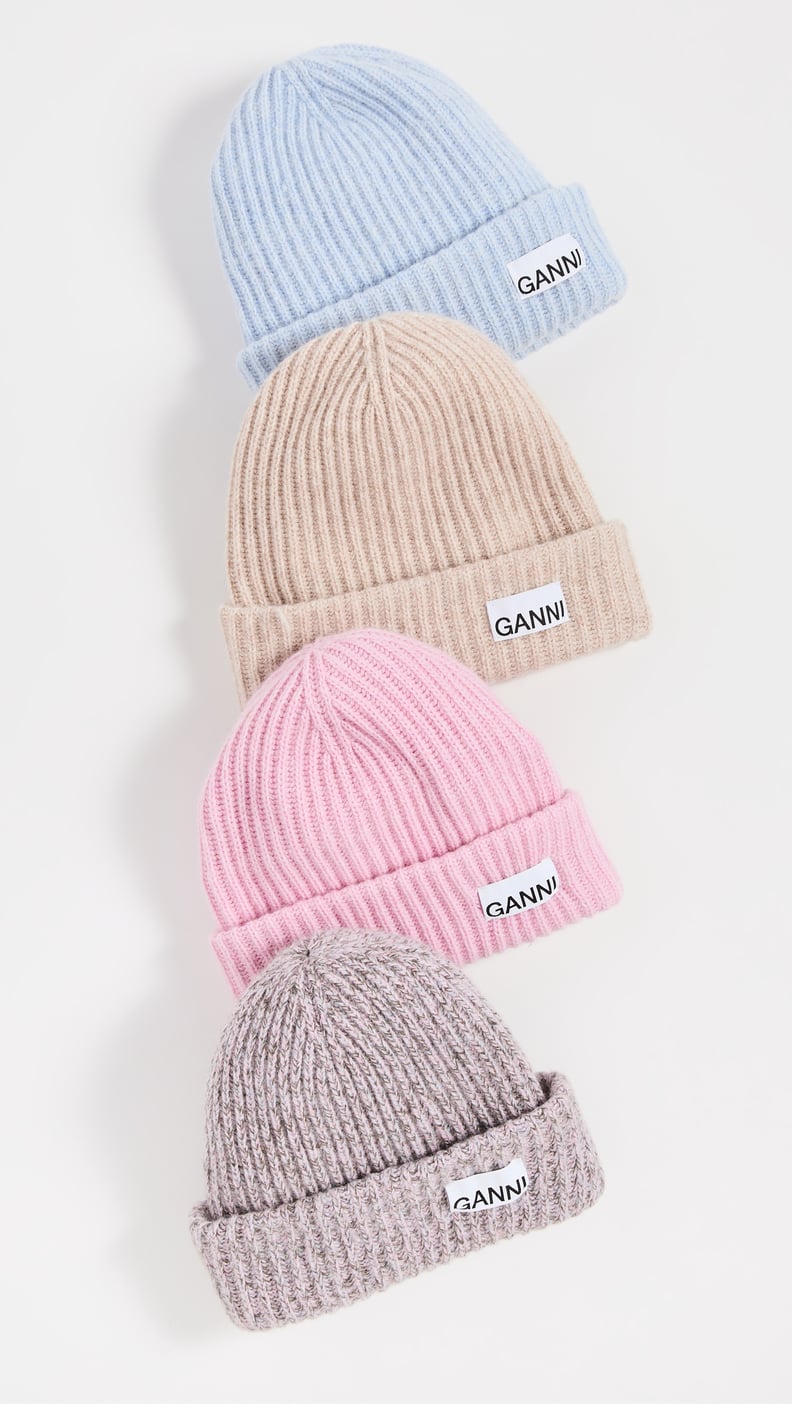 For the Person Who Lives in a Cold Climate: Ganni Rib Knit Beanie