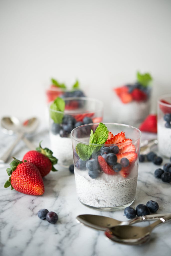 Coconut Chia Seed Berry Pudding