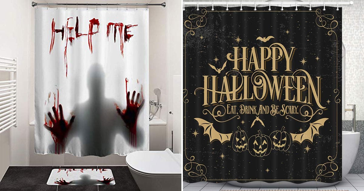 Halloween Shower Curtains POPSUGAR Home