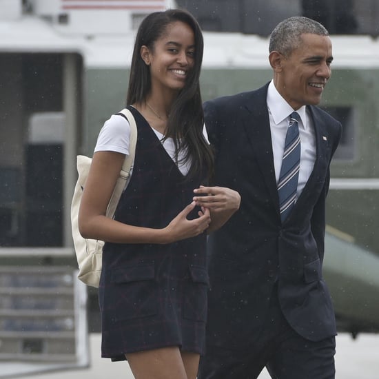 Malia Obama in Plaid Dress and Ankle Boots | April 2016
