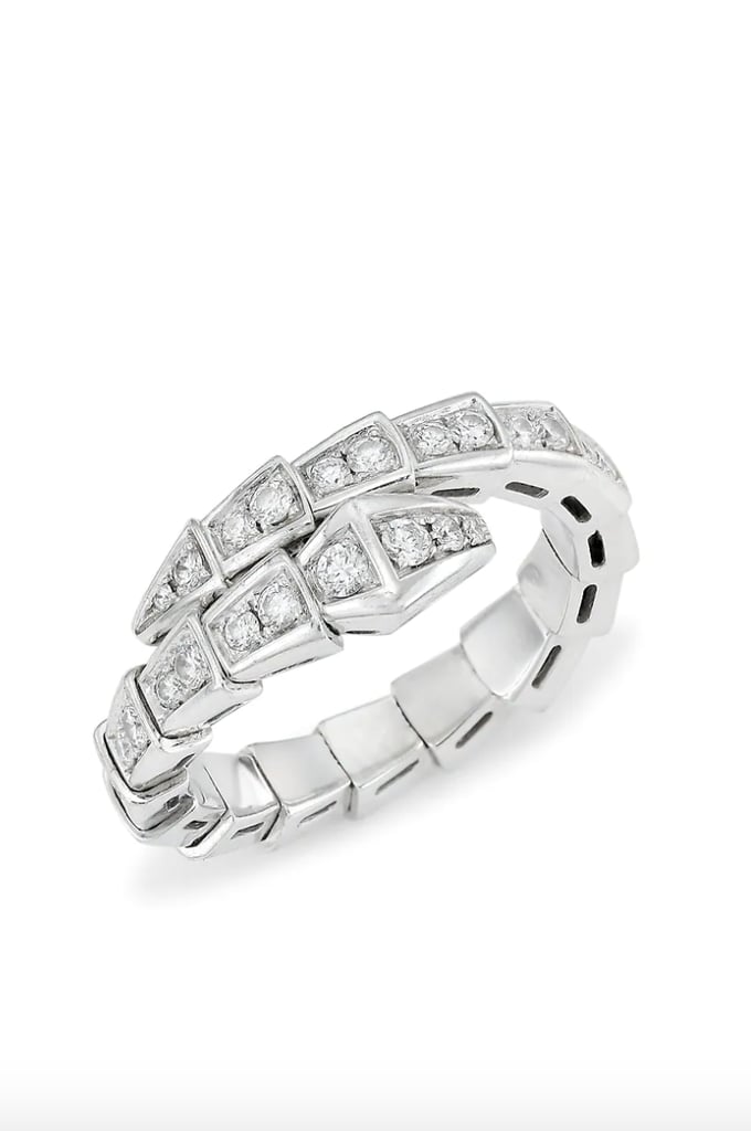 BVLGARI Serpenti 18K White Gold & Diamond Ring