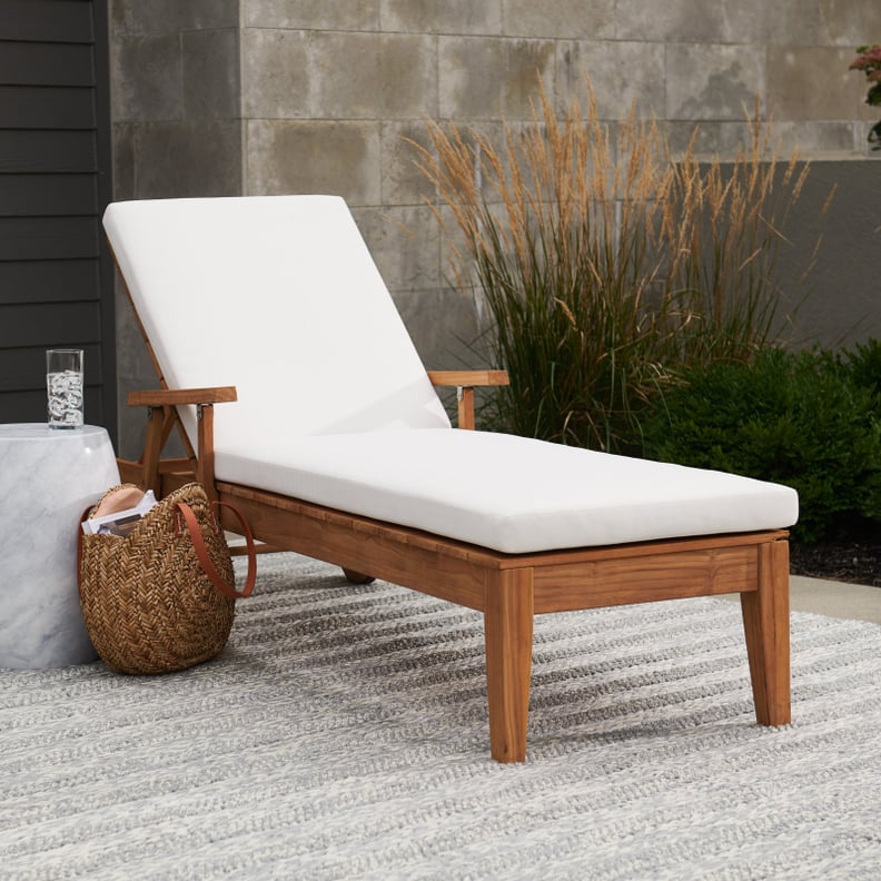 MoDRN Scandinavian Teak Chaise Lounge