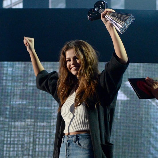 Selena Gomez Wearing Jeans at the IHeartRadio Awards 2016