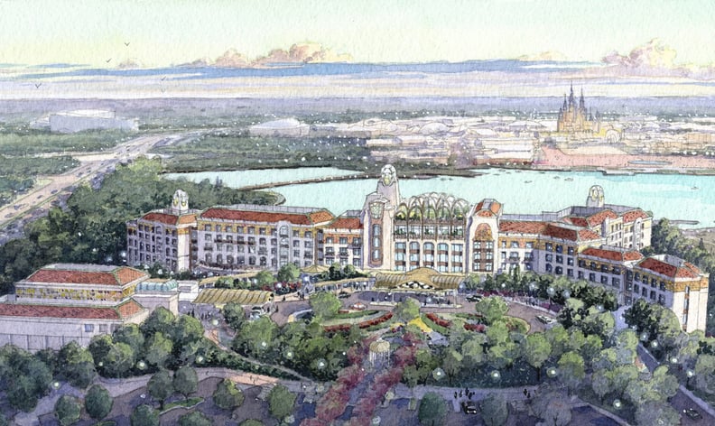 Overview of Shanghai Disneyland Hotel Rendering