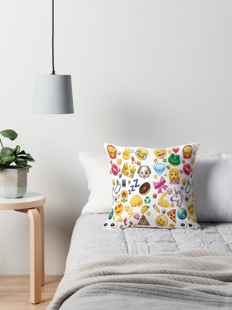 Emoji Collage Pillow