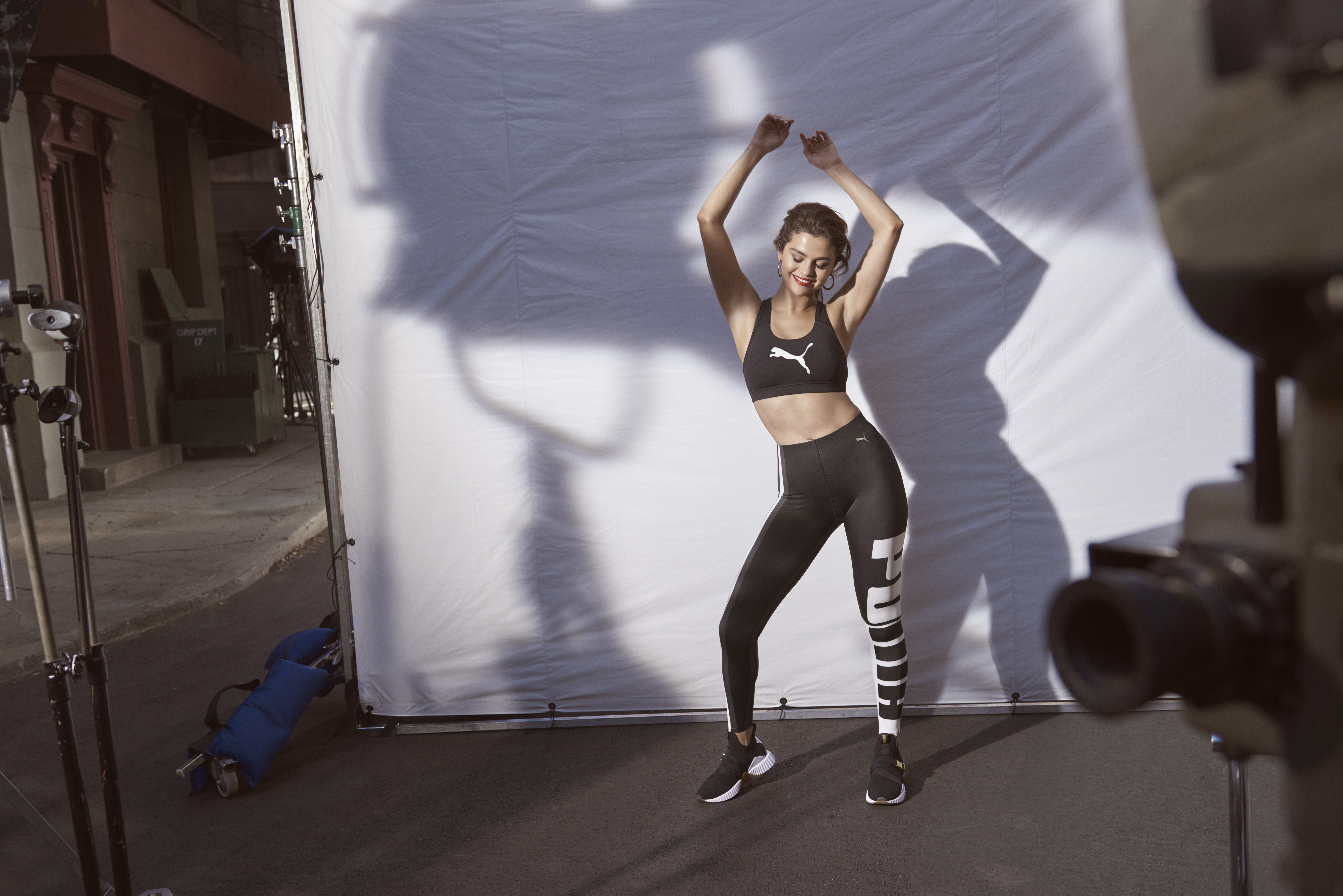 Selena Gomez Puma Defy Mid Campaign July 2018 POPSUGAR Fashion