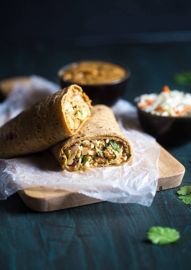 Thai Salad and Cauliflower Rice Wrap