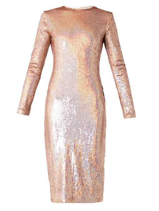 Givenchy Long-Sleeved Sequinned Dress ($5,986)