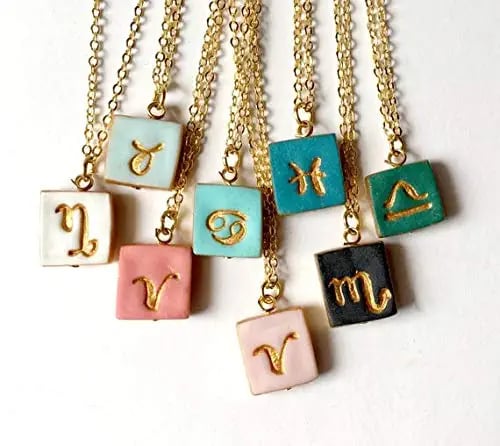 Small Charm Zodiac Necklace