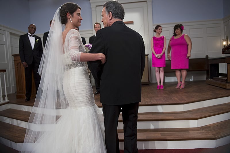 Robin And Her Dad Make It Down The Aisle Robin And Barneys Wedding