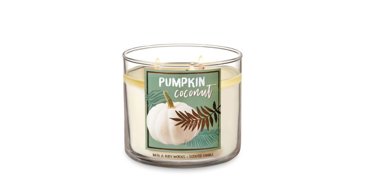 Pumpkin Coconut ThreeWick Candle Bath & Body Works Fall Candles 2018
