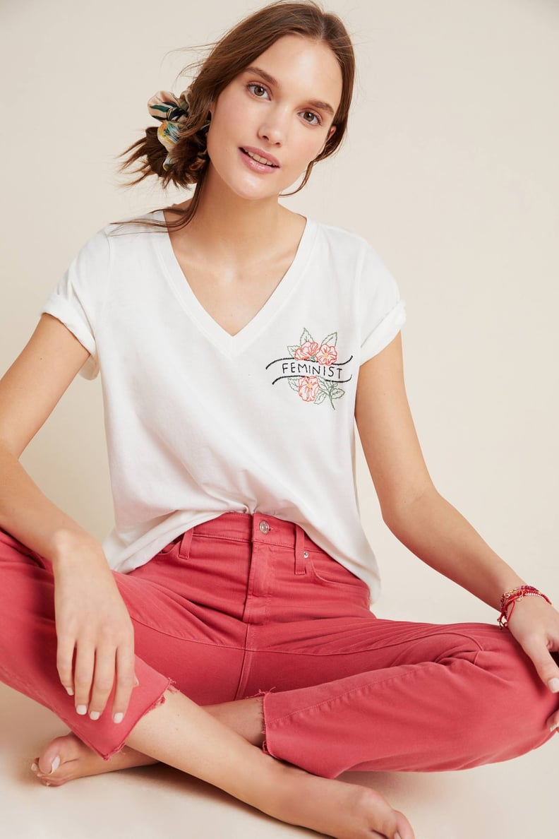 Feminist Embroidered Tee