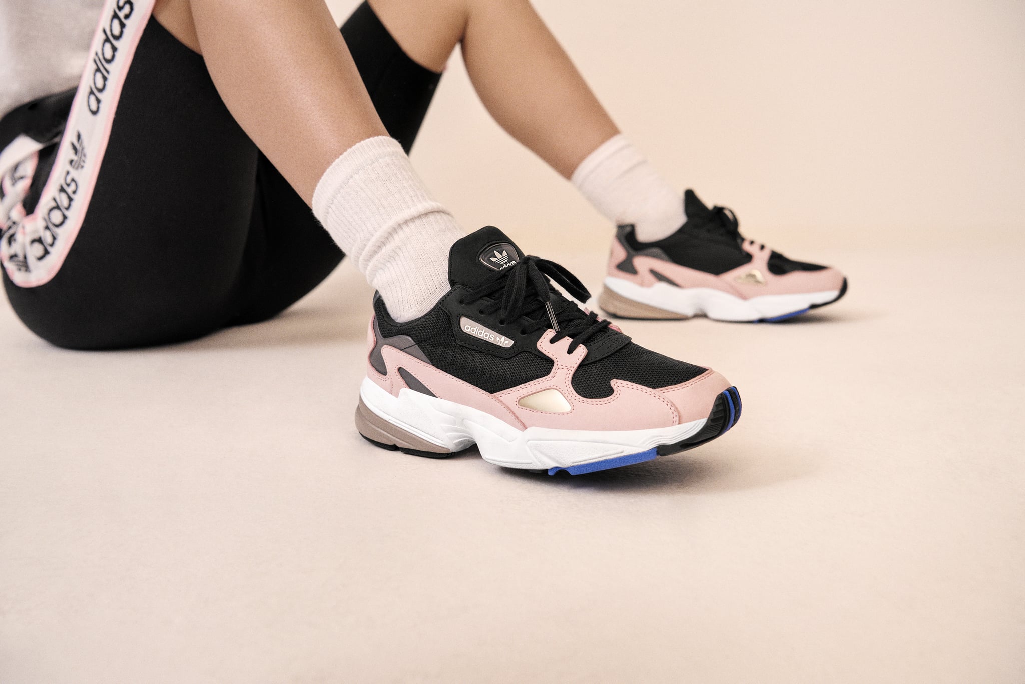 Cooperative affix I reckon Kylie Jenner Adidas Falcon Sneakers 2018 | POPSUGAR Fashion