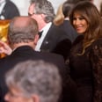 There's Something Special About Melania Trump's Black Lace Party Dress, Now Isn't There?
