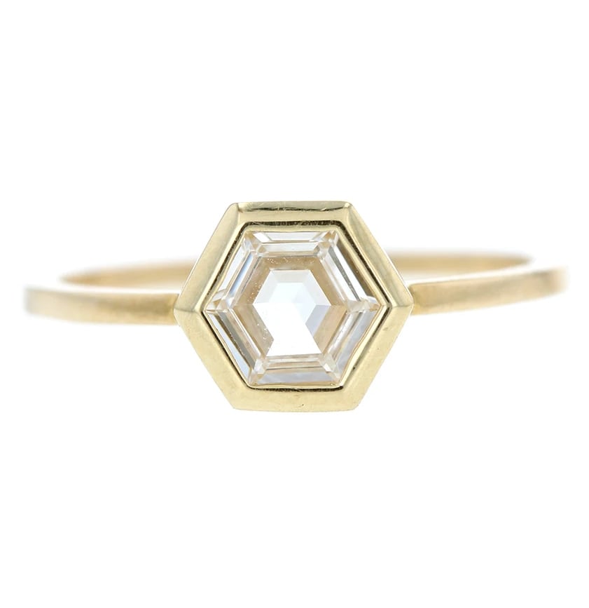 Hexagons: Grace Lee Hex Step Cut Diamond Ring