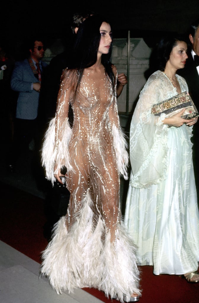 Cher at the 1974 Met Gala