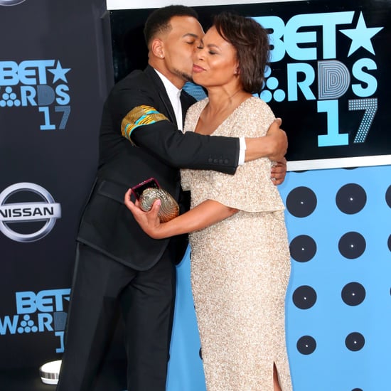 Chance the Rapper and His Mom at the 2017 BET Awards