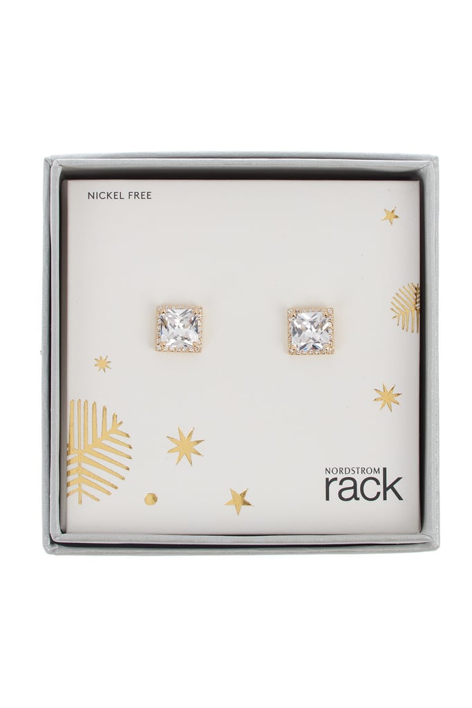 Nordstrom Rack CZ Square Cut Stud Earrings