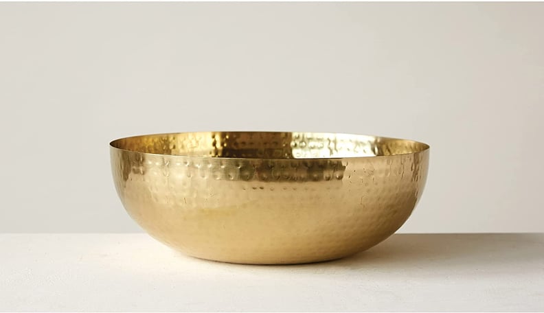 For a Dining Room Essential: Creative Co-Op Round Hammered Metal Bowl