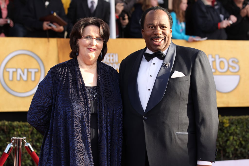 Phyllis Smith and Leslie David Baker The Office Reunion 2019 | POPSUGAR  Entertainment