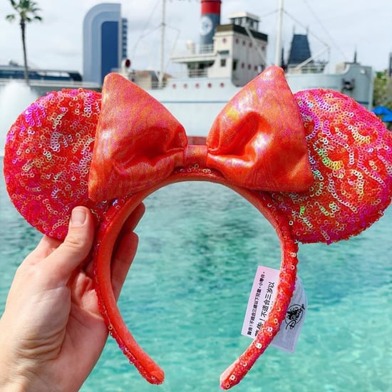 Disney World's Coral Minnie Ears Sparkle Like Mermaid Tails